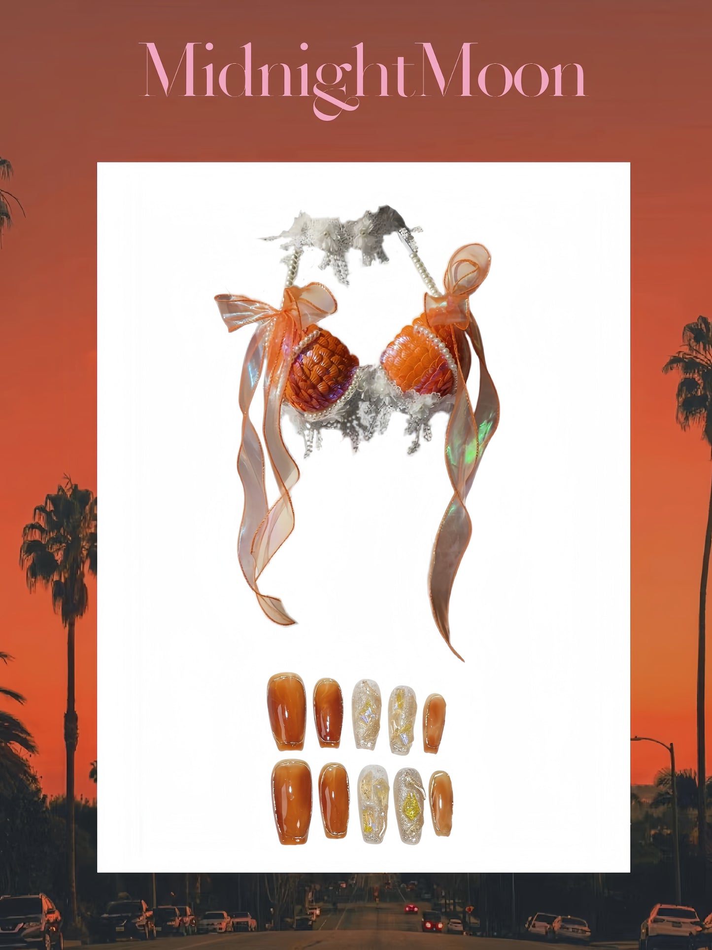 Sunset Mermaid Outfit Set
