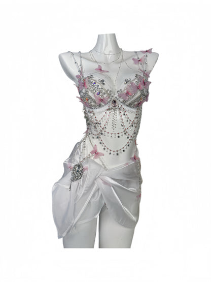 Pink Butterfly Cover Up