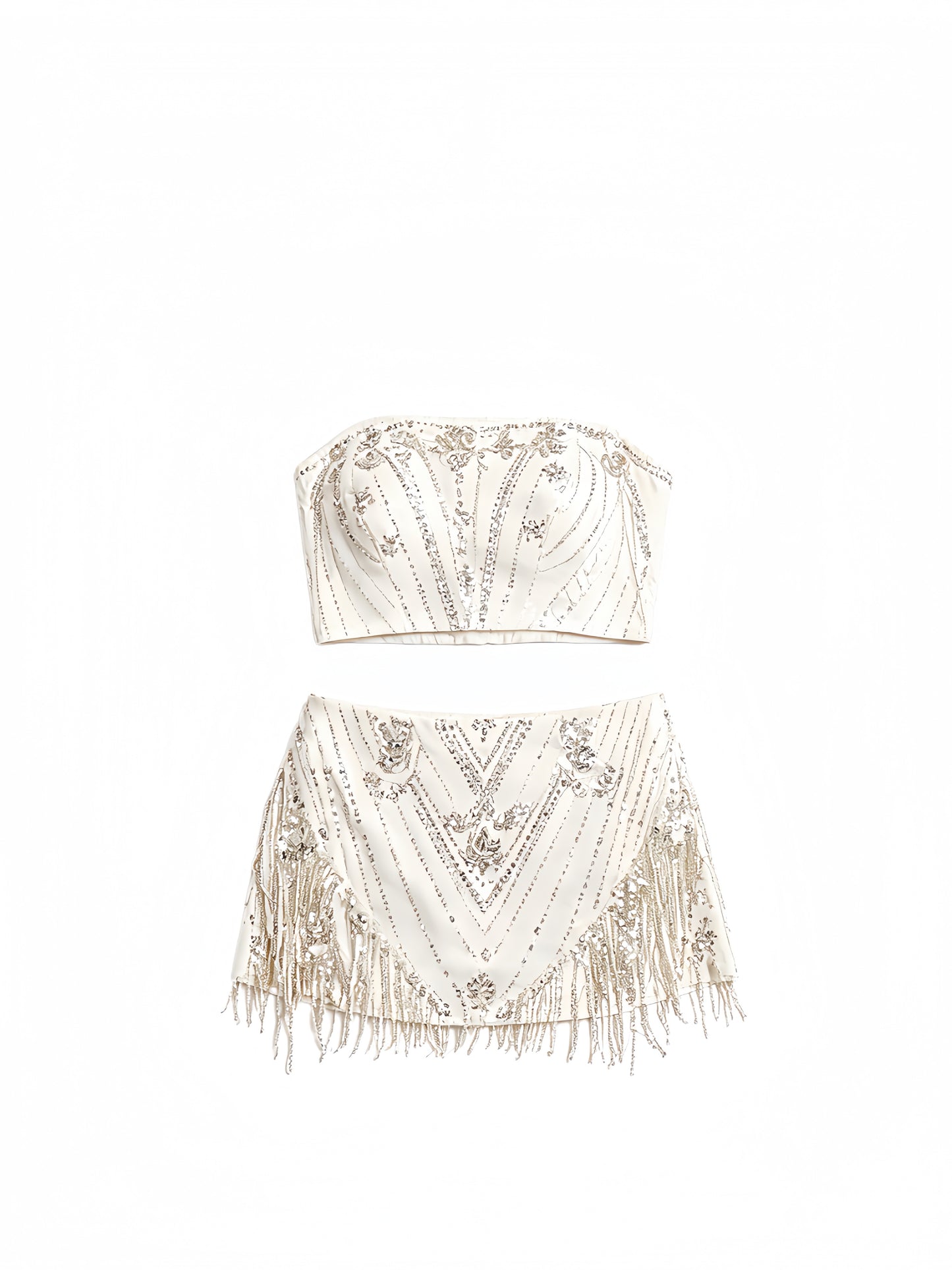 Ravina White Crystal Set
